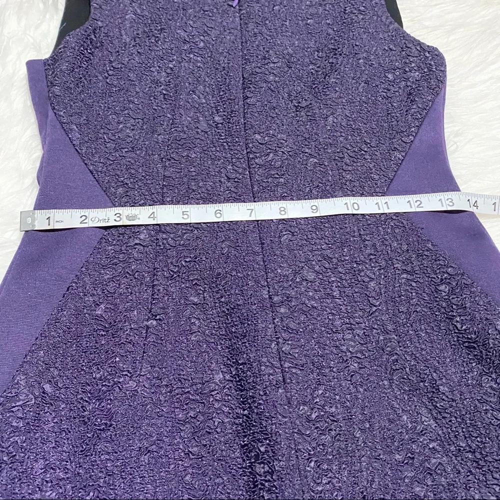 TAHARI Purple Zipper Dress - Picture 4 of 7